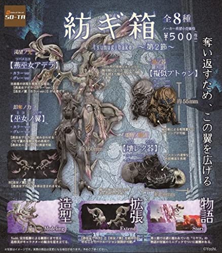 SO-TA Capsule toy Tsumugibako Section 2 yoshi All 8 types set Miniature Figure_1