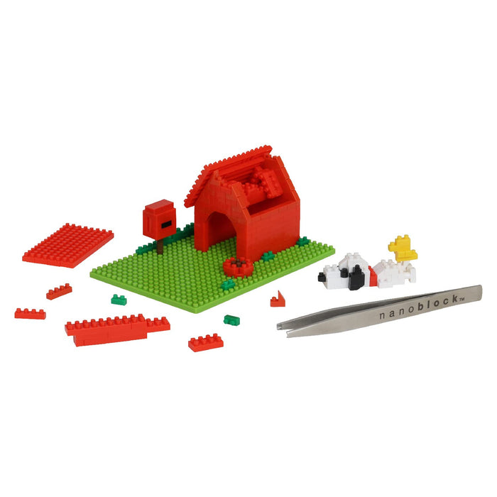 nanoblock PEANUTS SNOOPY HOUSE NBH_228 Plastic Block Building Toy Kawada NEW_5