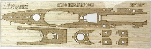 1/700 Wooden Deck for HMS Ajax 1939 for Fly Hawk FH1110 Model Parts FLYFH710071_1