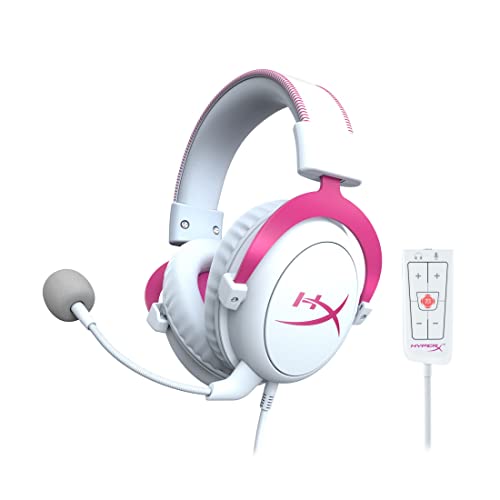 Gaming Headset HyperX Cloud II PS4 PC Xbox Switch Pink ‎4P5E0AA with Microphone_1