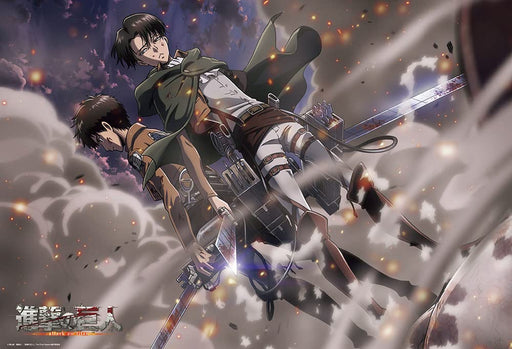 Attack on Titan Eren & Levi 1000 Piece Jigsaw Puzzle 31-536 Made in Japan NEW_1
