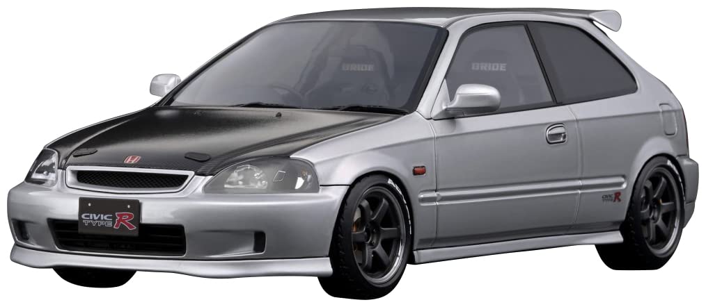 ignition model 1/18 Honda CIVIC (EK9) Type R Silver Resin Model Car IG2678 NEW_1