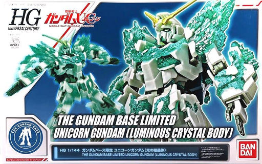 HG 1/144 Gundam Base Limited Unicorn Gundam (Crystal of Light) Model Kit NEW_1