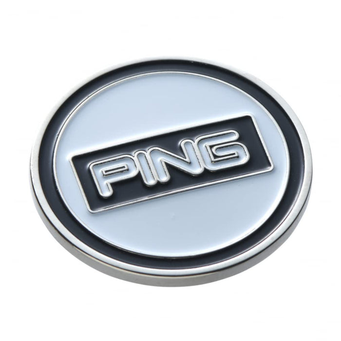 PING AC-U226 36221-01 Golf Cap Marker White Candy Bar Cap Style Iron Magnet NEW_1