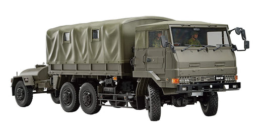 AOSHIMA 1/35 Military Model Kit Series No.3 1/2t truck (SKW-476) w/trailer Kit_1