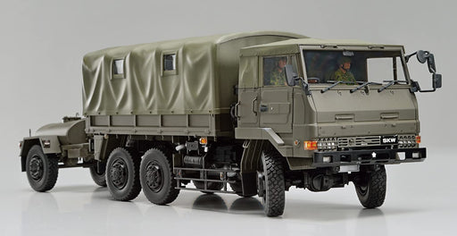AOSHIMA 1/35 Military Model Kit Series No.3 1/2t truck (SKW-476) w/trailer Kit_2