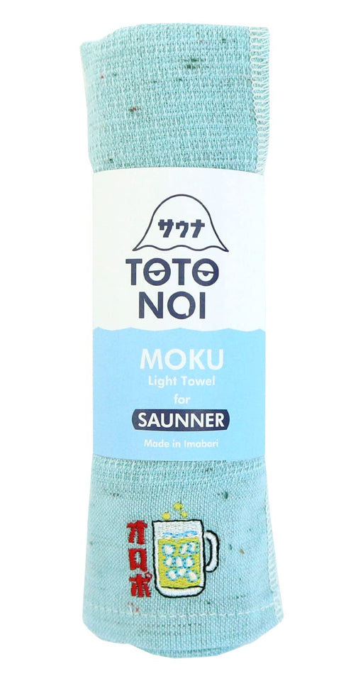Imabari Towel Kontex Sauna MOKU Light Towel Face Towel Oropo Aqua 54120-105 NEW_1