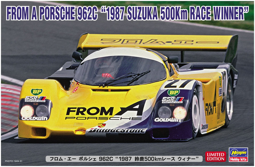Hasegawa 1/24 FROM A PORSCHE 962C 1987 SUZUKA 500Km RACE WINNER Kit 20572 NEW_1