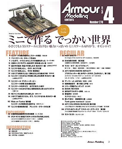 Armor Modeling 2022 April No.270 (Hobby Magazine) "Mini scale" special feature_2