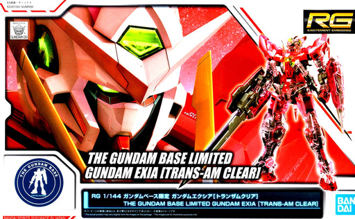 RG 1/144 Gundam Base Limited Gundam Exia Trans-Am Clear Plastic Model Kit NEW_1