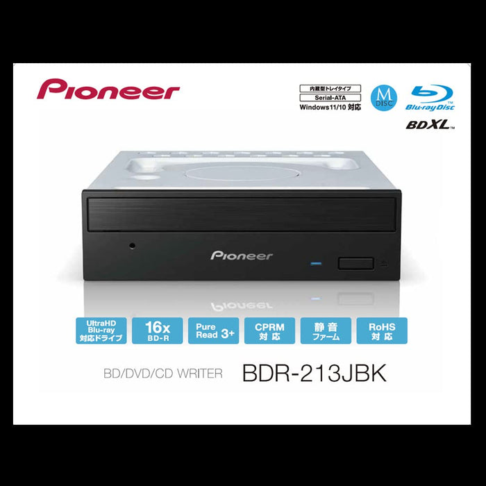 Pioneer BDR-213JBK Windows 11 Compatible Internal SATA Connection BD Drive Basic_4