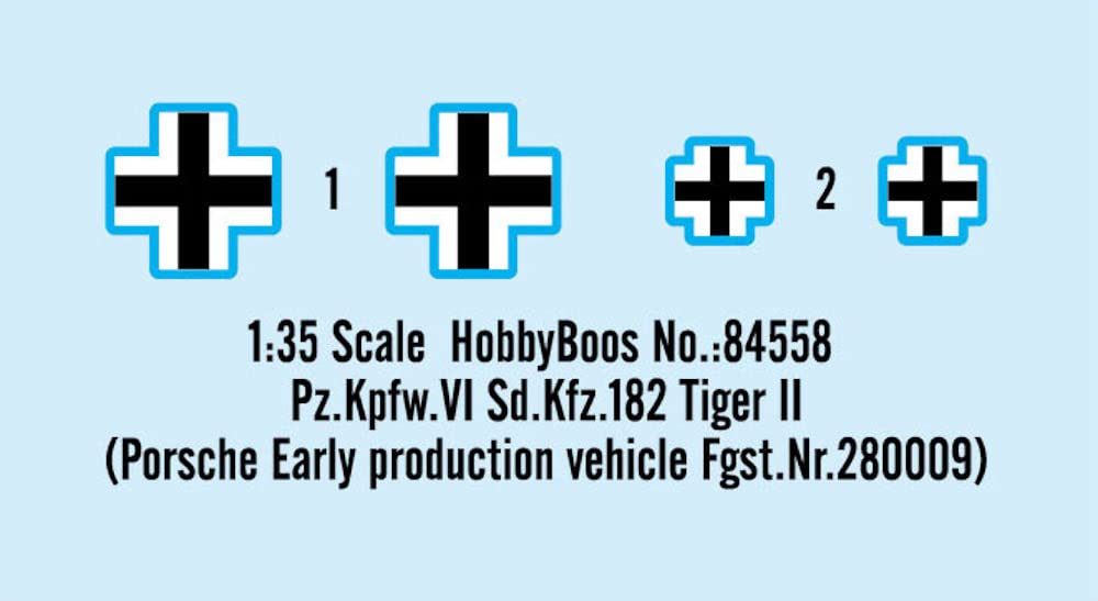 Hobby Boss1/35 Pz.Kpfw.VI Sd.Kfz.182 TigerII Porsche Fgst.Nr.280009 Kit HBB84558_3