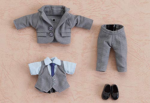 Nendoroid Doll Outfit Set: Suit (Gray) Cotton, Polyester, PVC, Magnets NEW_2