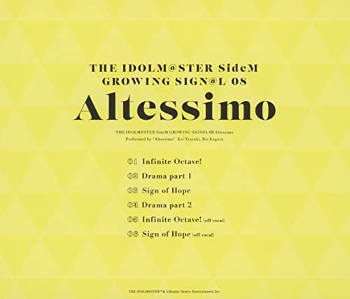 [CD] THE IDOLMaSTER SideM GROWING SIGNaL 08 Altessimo Game Character Song NEW_2