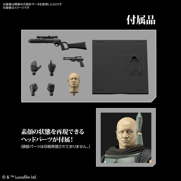 BANDAI STAR WARS : The Mandalorian Boba Fett 1/12 Plastic Model Kit ‎2607743 NEW_6