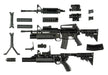 TOMYTEC 1/12 Little Armory LA100 M4A1 & M203 TYPE 2.0 Plastic Model Kit 320647_1