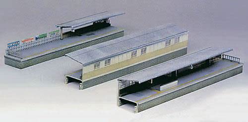 GREENMAX N gauge Pre-colored Urban Type One-Sided Platform Set 2615 NEW_1