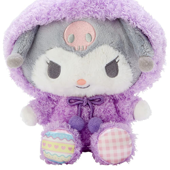 Sanrio Kuromi fluffy plush Doll Easter 857491 Purple Polyester 17x14x29cm NEW_3