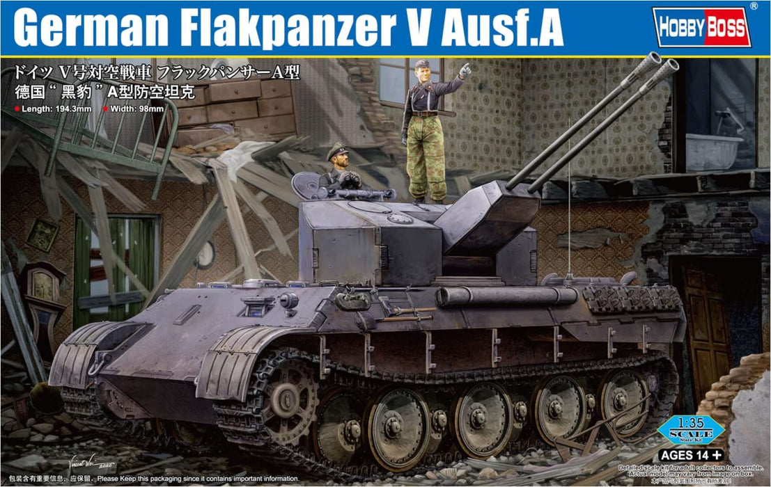 Hobby Boss 1/35 Fighting vehicle Series German Flakpanzer V Ausf.A Kit ‎84535_1