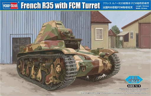 Hobby Boss 1/35 French R35 with FCM Turret Plastic Model Kit ‎83894 NEW_1