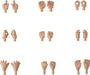 Nendoroid Doll archetype: Hand Parts Set (Peach) Painted Doll Parts Resale NEW_1
