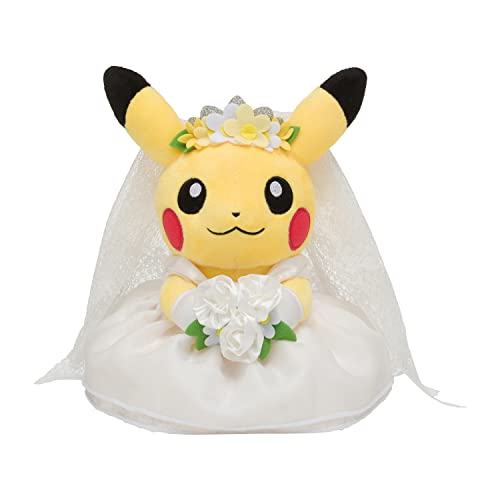 Pokemon Center Original Plush Toy Pikachu Female Pokemon Garden Wedding NEW_1