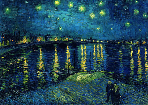 Ravensburger 1000 pc Van Gogh Jigsaw Puzzle Starry Night Over Rhone ‎6172337 NEW_1