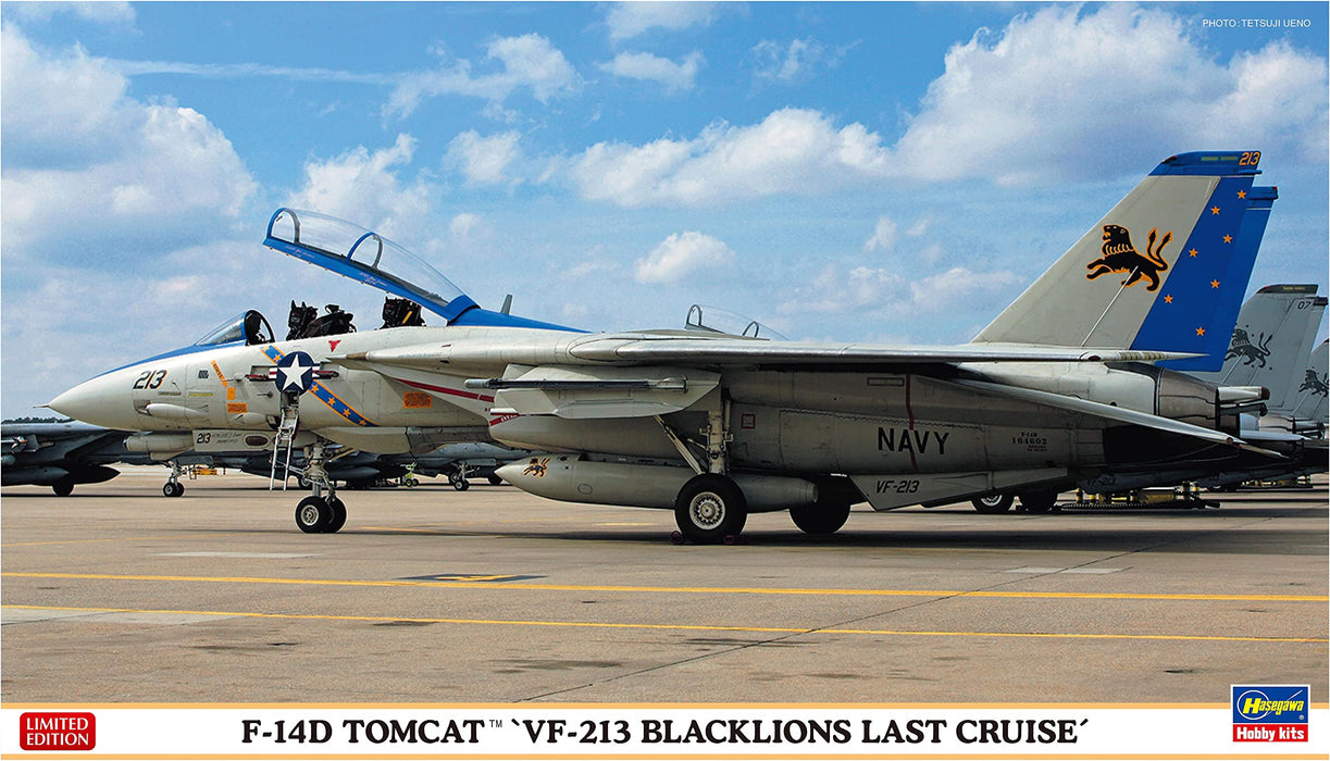 Hasegawa 1/72 USN F-14DTOMCAT VF-213 BLACKLIONS LAST CRUISE Model Kit 02406 NEW_1