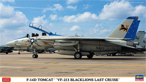 Hasegawa 1/72 USN F-14DTOMCAT VF-213 BLACKLIONS LAST CRUISE Model Kit 02406 NEW_1