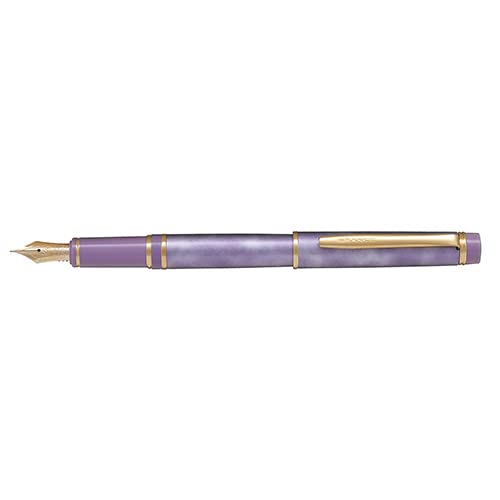 PILOT Grance Fountain Pen 14K No.3 Nib Marble Violet FGRC-2MR-MAV-F Fine Point_1