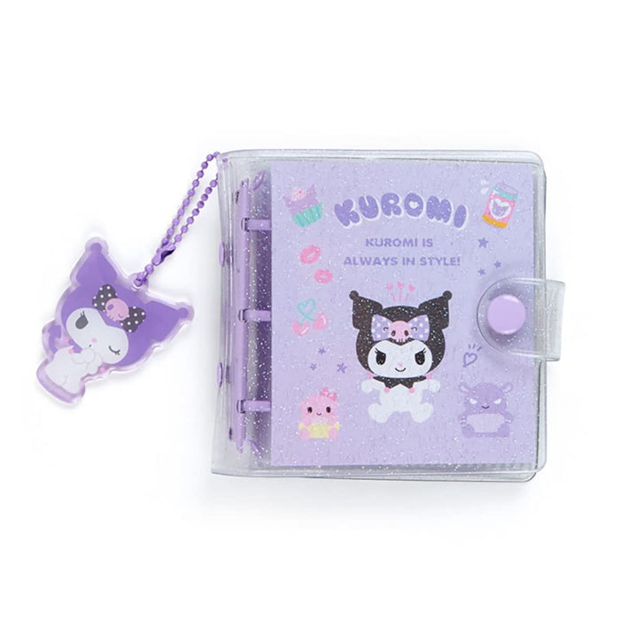 Sanrio Kuromi 3 Ring Binder (Cute Customized) 732834 10.5x3x10.5cm Purple NEW_1