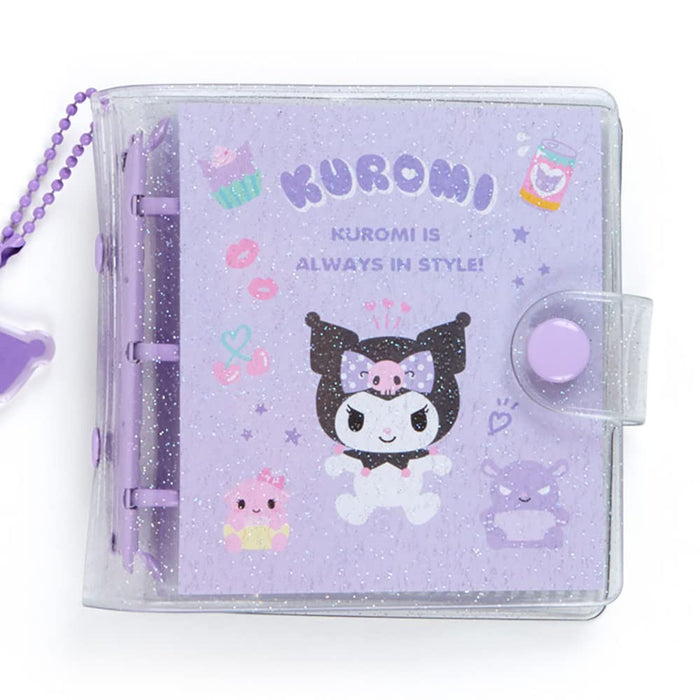 Sanrio Kuromi 3 Ring Binder (Cute Customized) 732834 10.5x3x10.5cm Purple NEW_2