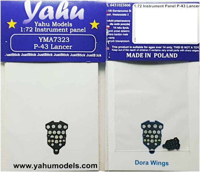 1/72 P-43 Lancer Instrument Panel for Dora Wings Plastic Model Parts YMA7323 NEW_3