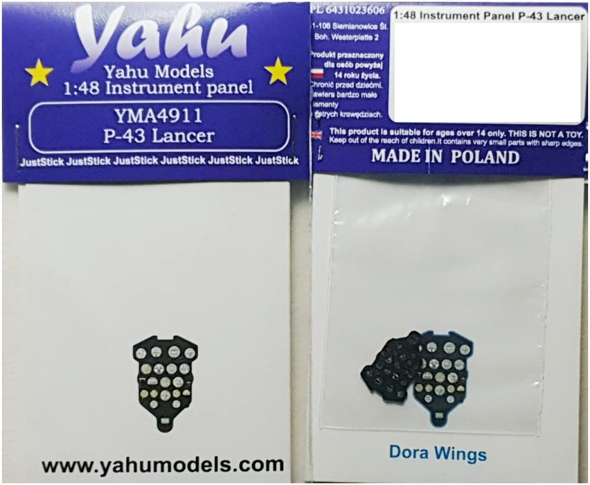 1/48 P-43 Lancer Instrument Panel for Dora Wings Plastic Model Parts YMA4911 NEW_2