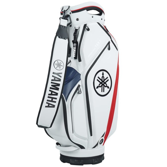 YAMAHA Golf Men's Caddy Bag MIDDLE SIZE 9.5 x 47 in 3.9kg White Red Navy Y22CBM_1