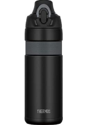 THERMOS TMS FJP-600 Vacuum Insulated Sports Bottle Black 600ml Stainless Steel_1