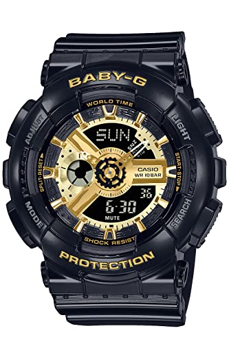CASIO Watch BABY-G BA-110X-1AJF Ladies Black World Time LED Light Stopwatch NEW_1