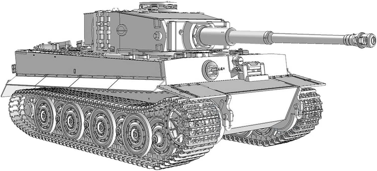 Das Werk 1/35 Pzkpfwg. VI Tiger I Late Plastic Model Kit USCDW35028 NEW_5