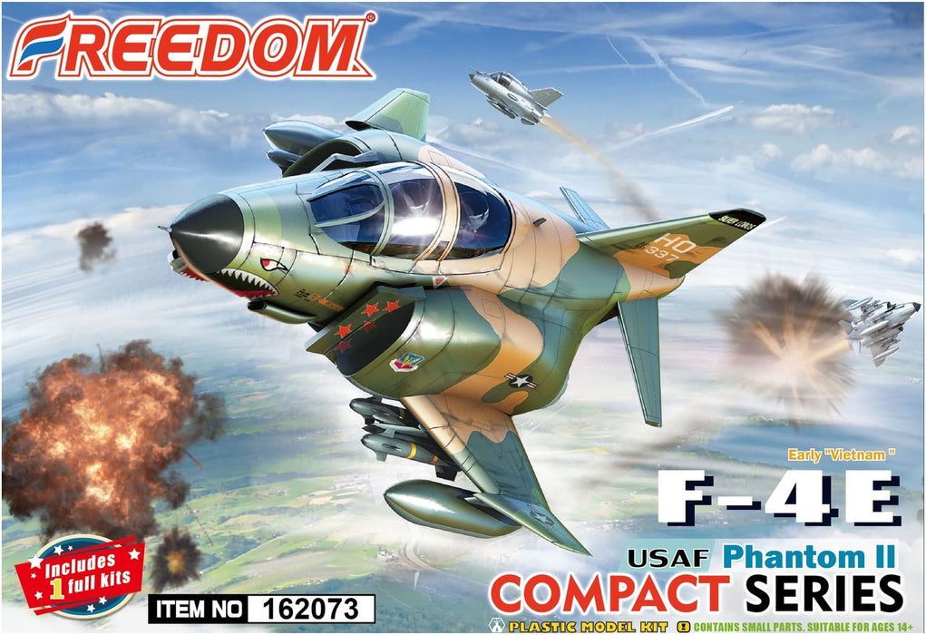 Compact Series: USAF F-4E PhatomII Early Long Nose ver. Model Kit ‎FRE162073 NEW_7