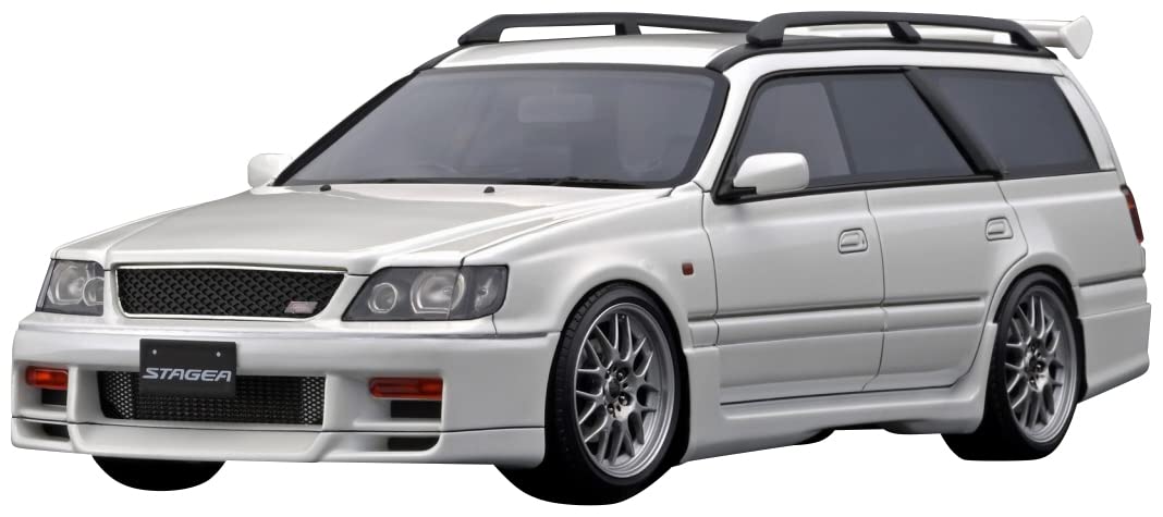 ignition model 1/18 Nissan Stagea 260RS (WGNC34) Pearl White Model Car IG2885_1