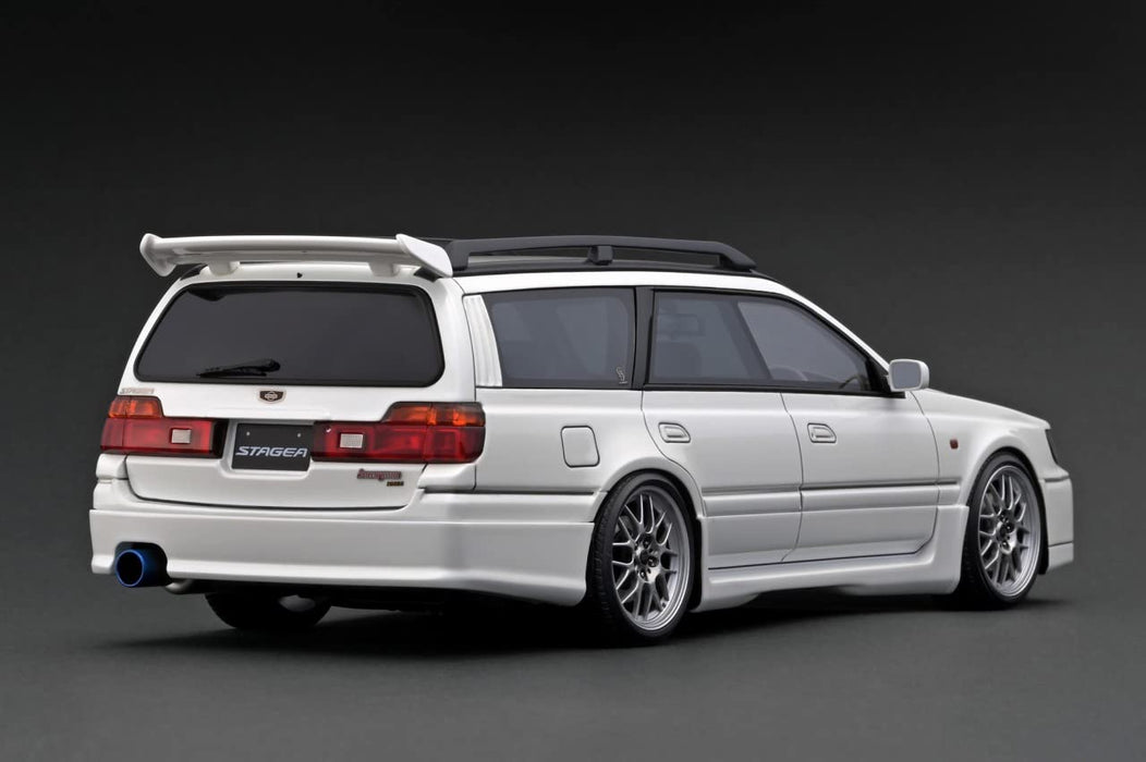 ignition model 1/18 Nissan Stagea 260RS (WGNC34) Pearl White Model Car IG2885_3