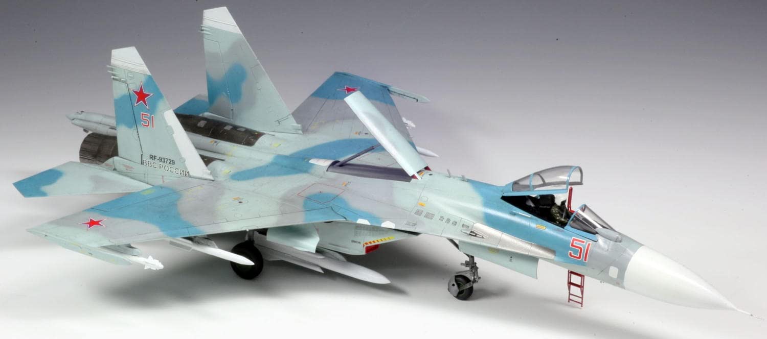 Platz 1/72 Russian Air Force Su-27SM Flanker B w/camouflage pattern sheet AE-2SP_5