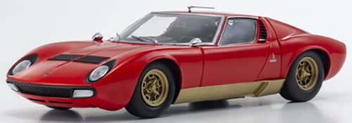 Kyosho Original 1/18 Lamborghini Miura P400SV Red/Gold KS08317RG Diecast Car NEW_7