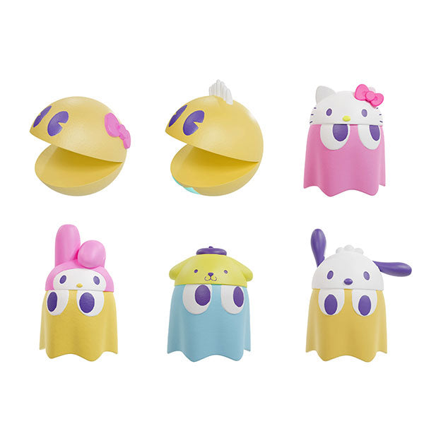 Chibi Collect Figure Vol.1 Pac-Man x Sanrio Characters (Set of 6) Figure NEW_1