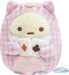 San-X Sumikko in Wonderland Tenori Plush Doll Tapioca (cheshire cat) MF65301 NEW_1