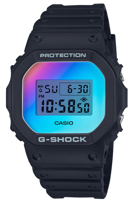 CASIO G-SHOCK Quartz Men's Watch Iridescent Color Series Black DW-5600SR-1JF NEW_1