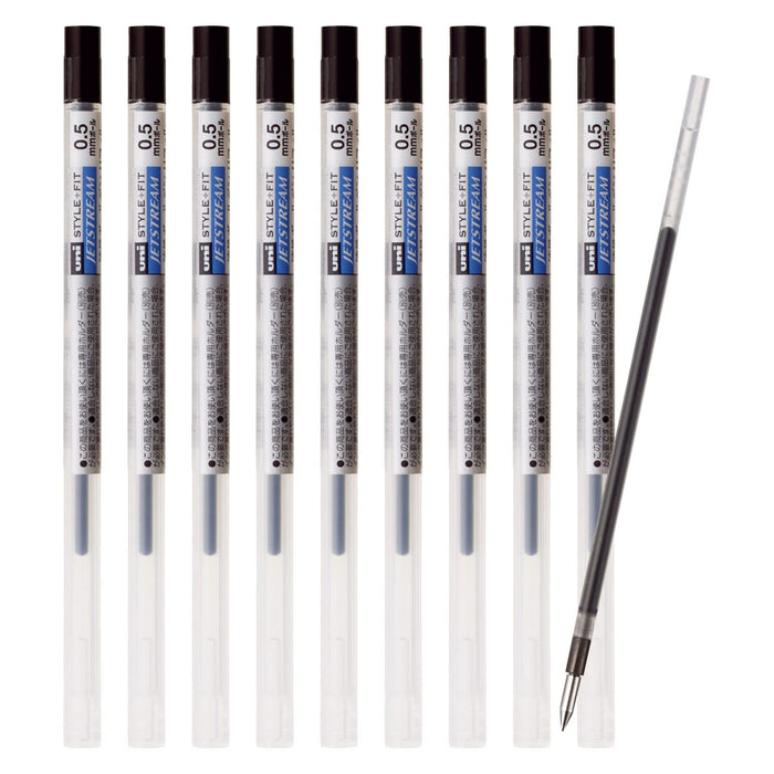 Mitsubishi Ballpoint Pen Refill Style Fit Jetstream 0.5 Black 10 pcs SXR8905.24_1