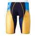 MIZUNO N2MB1031 Men's Swimsuit FX SONIC Prism Half Spats Navy/Yellow Size S NEW_2