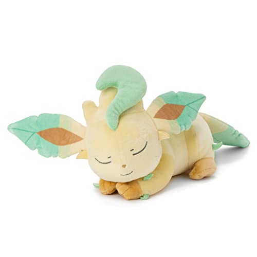 TAKARATOMY A.R.T.S Pokemon Suyasuya Friend Plush Doll S Leafeon W36cm ‎721939_1