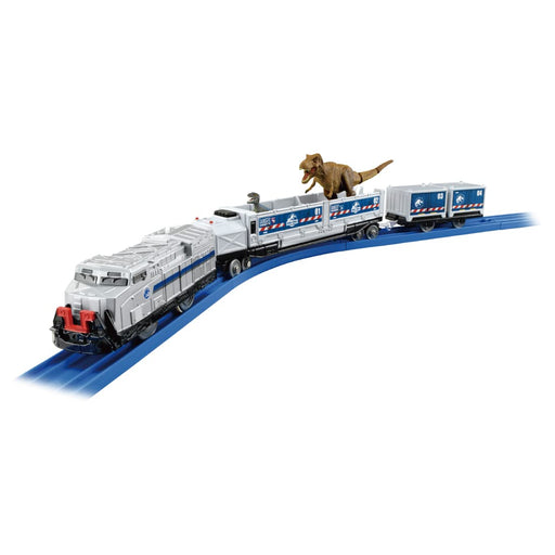 TAKARA TOMY Plarail JURASSIC WORLD DINOSAUR CARRIER TRAIN Battery Powered NEW_1